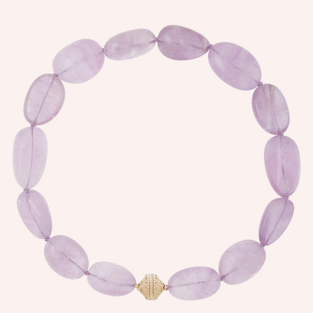 Helen Amethyst Tumbled Necklace