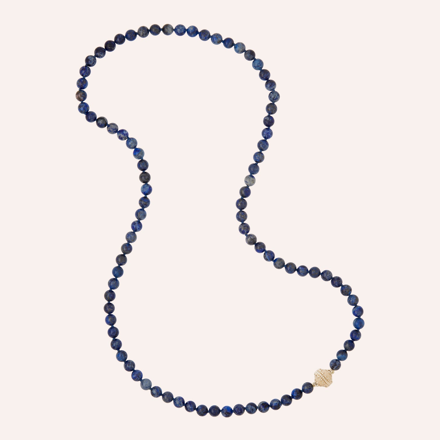 Victoire 8mm Blue Azurite Necklace