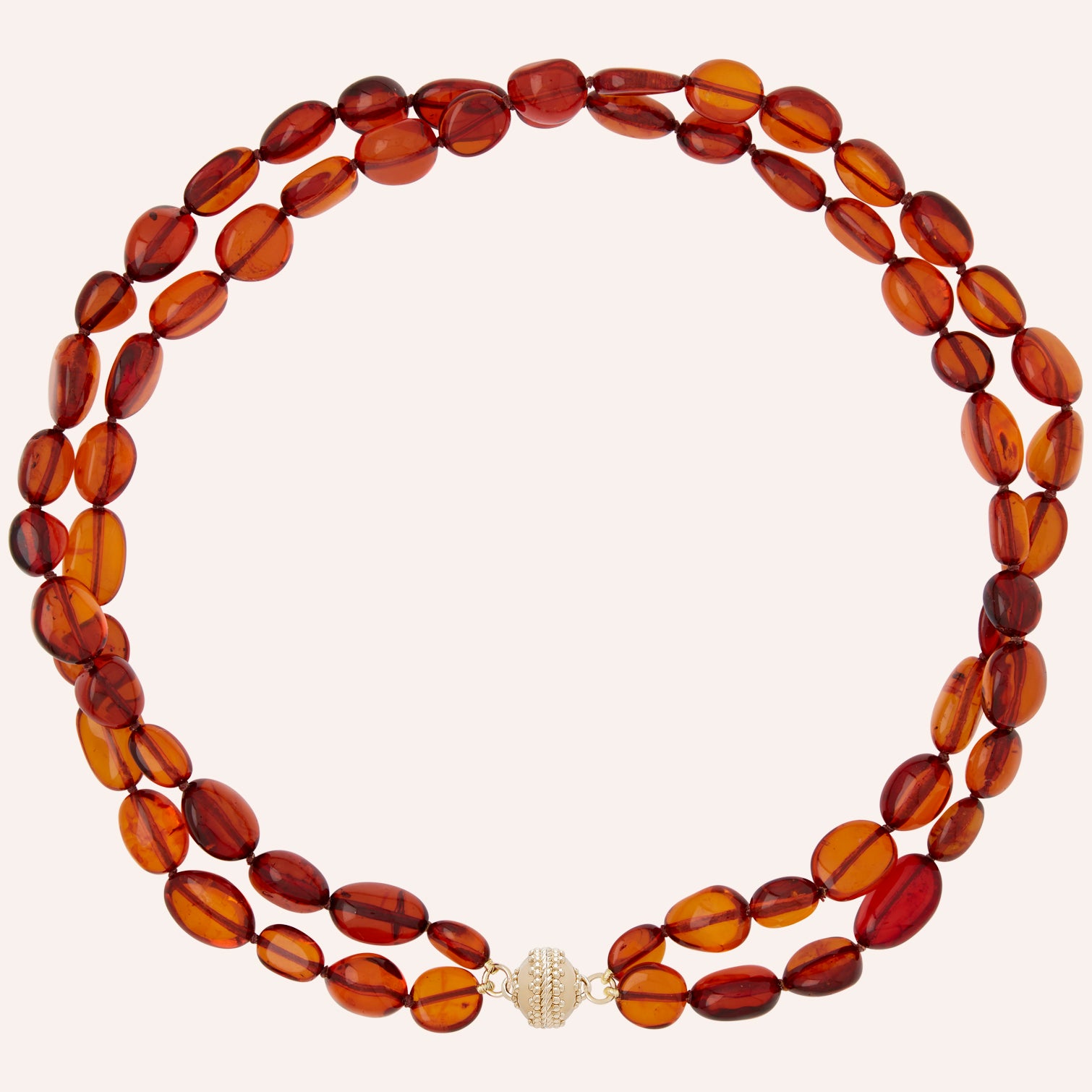 Helen Baltic Amber Double-Strand Necklace