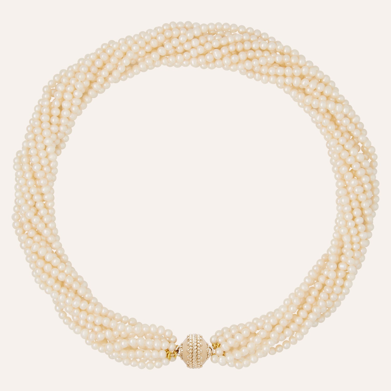 Petite Pearl Cascade Multi-Strand Necklace