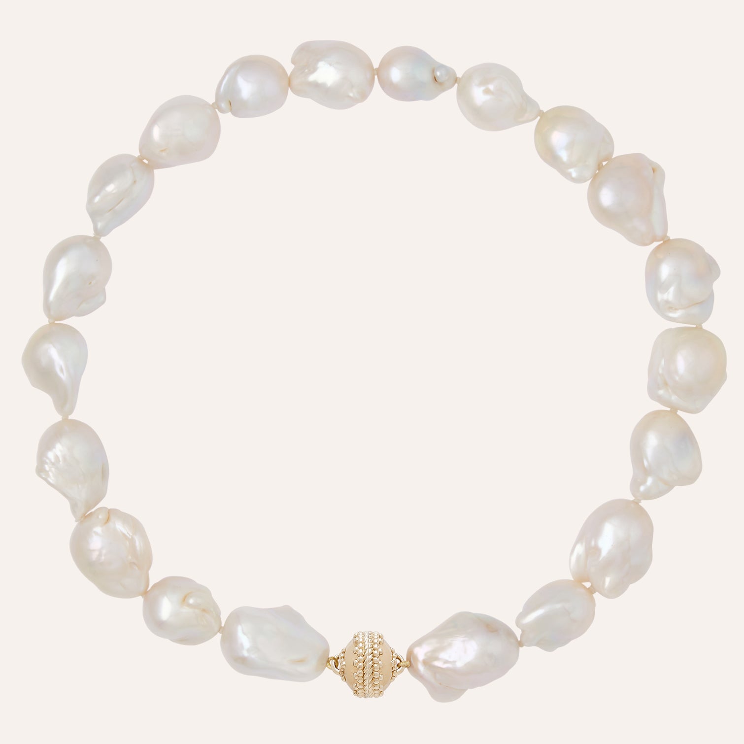 Freshwater Biwa Baroque Pearl Necklace