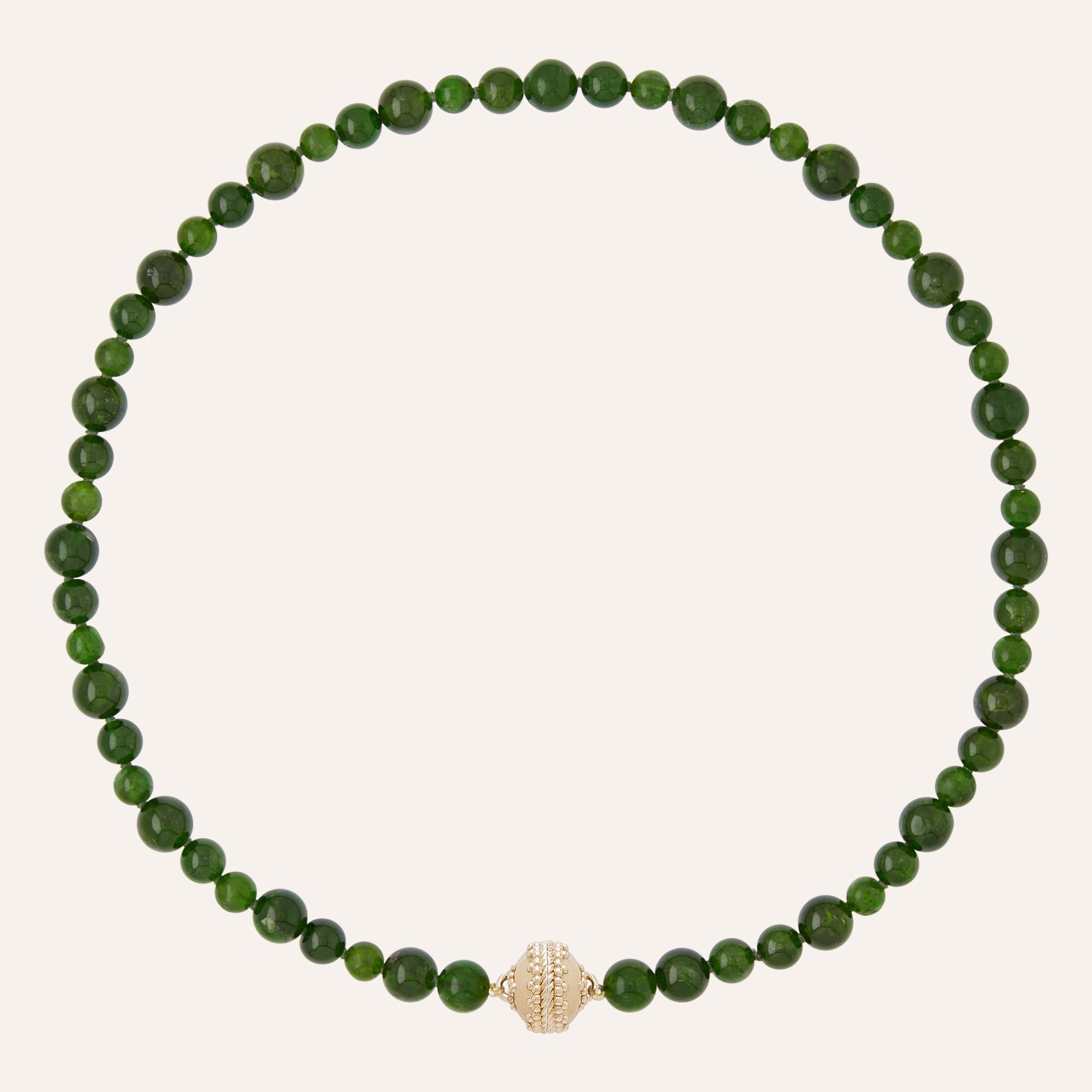 Victoire Multisized Chrome Diopside Necklace