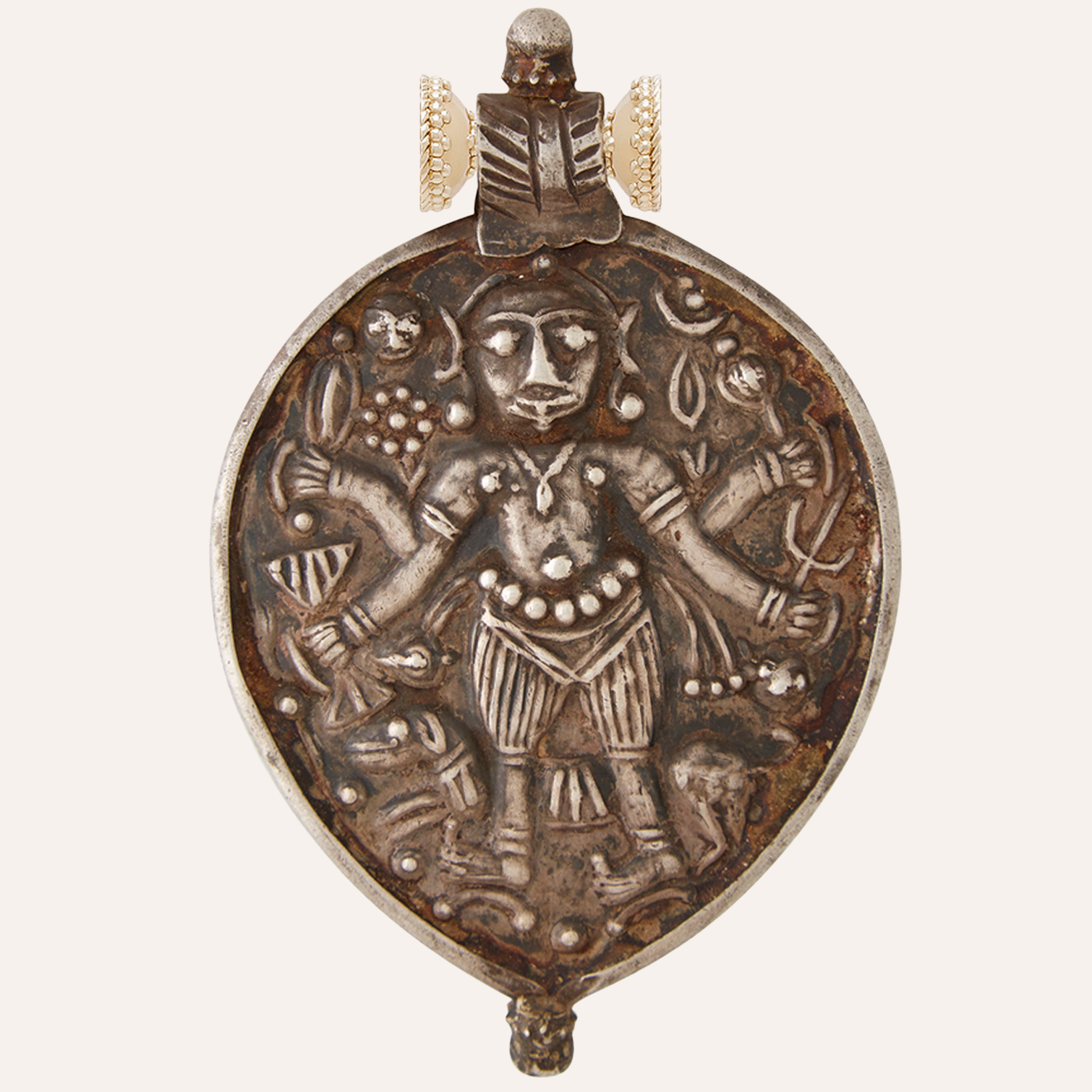 Large Sterling Silver Deity Colaba