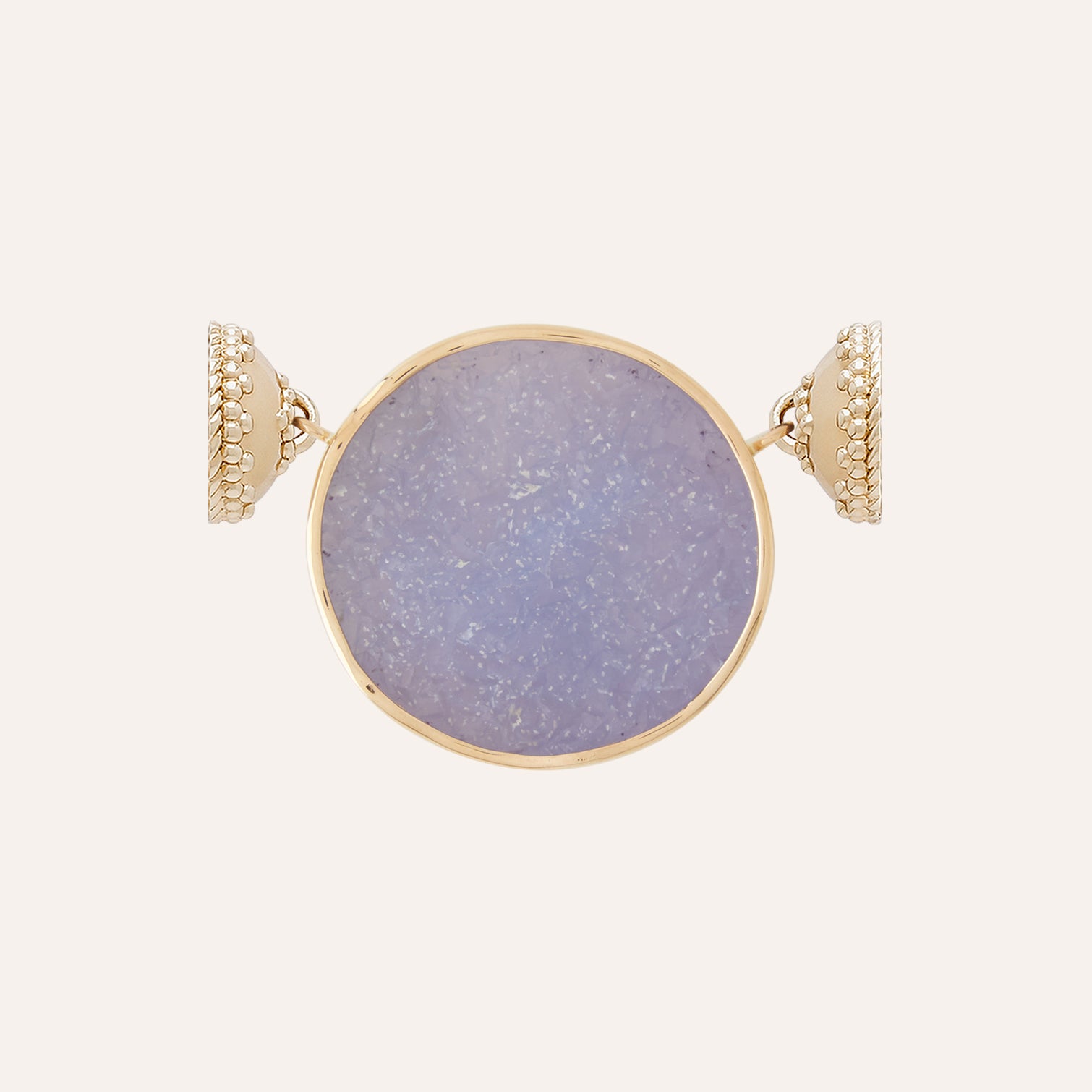 Blue Chalcedony Druzy Centerpiece