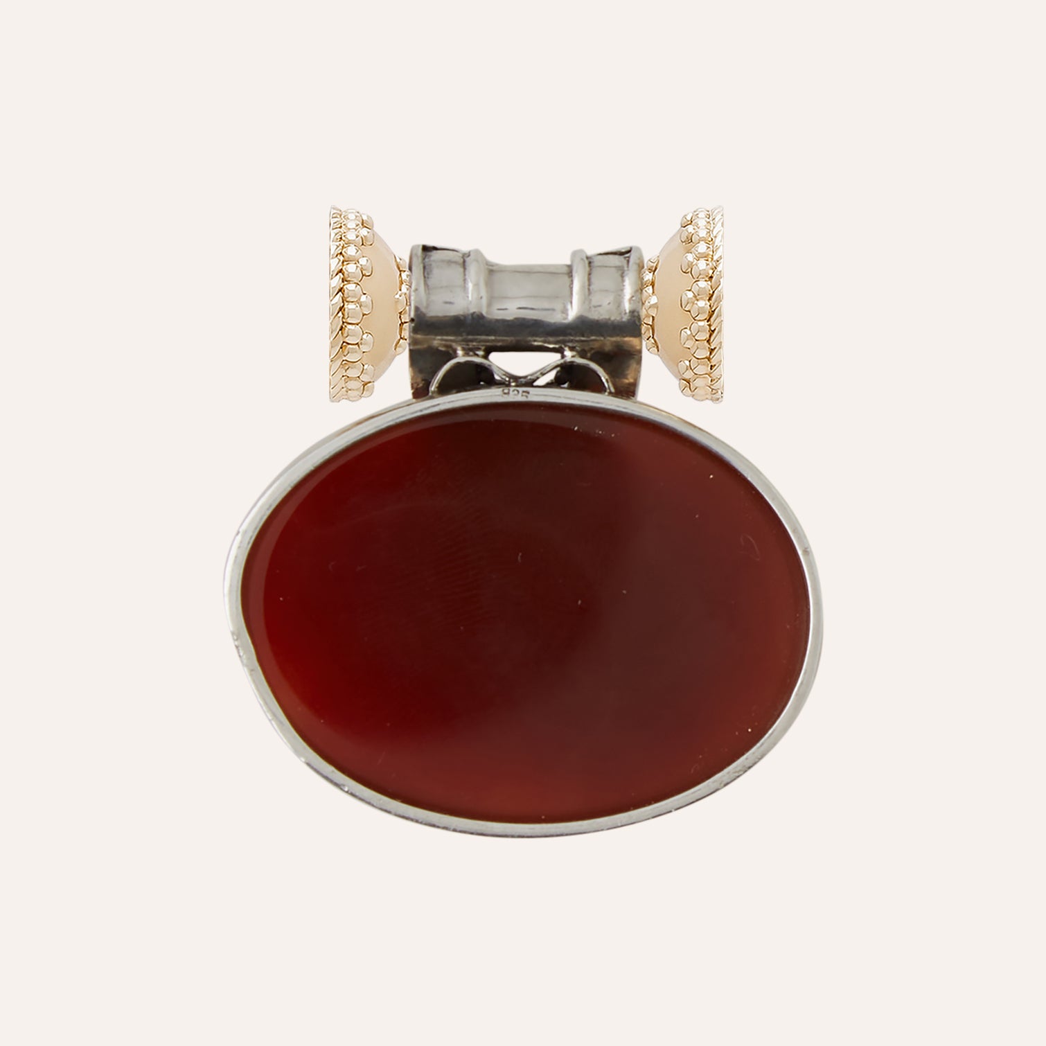 Red Carnelian Oval Cabochon Centerpiece