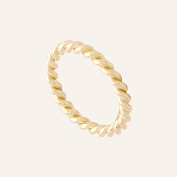 18K Gold Twist Ring