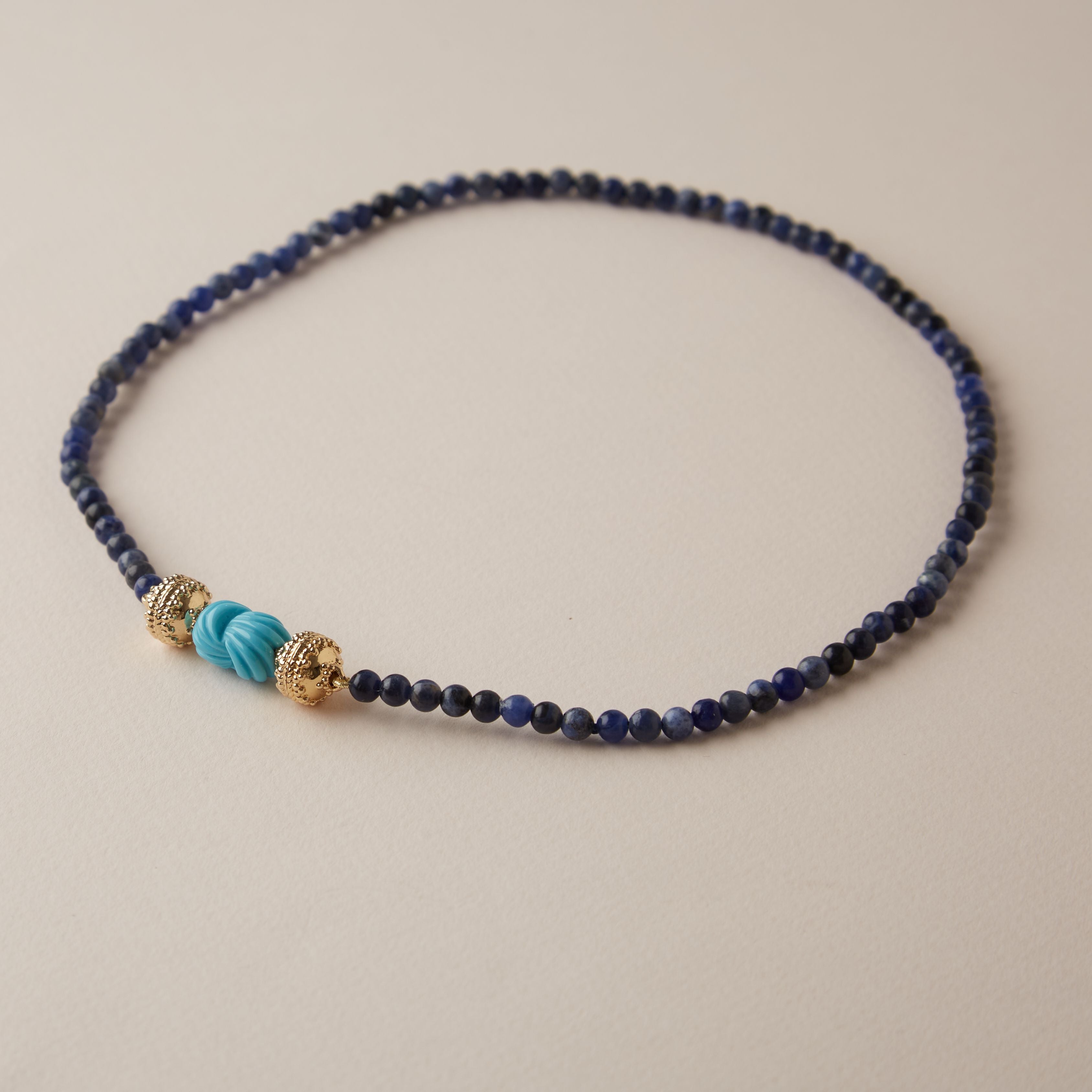 Victoire 4mm Sodalite Mini Necklace