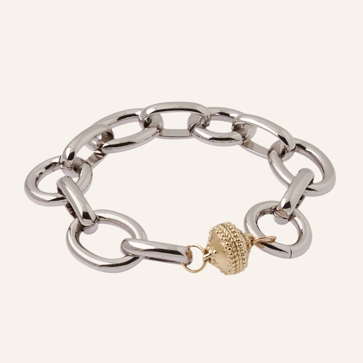 Gold Coast Rhodium Bracelet