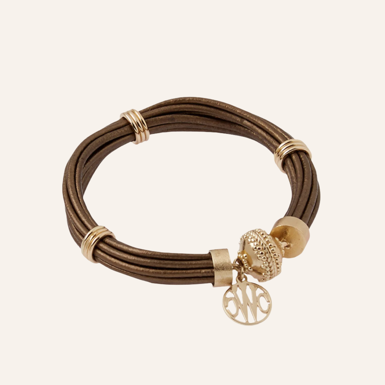 Aspen Leather Antique Bronze Bracelet