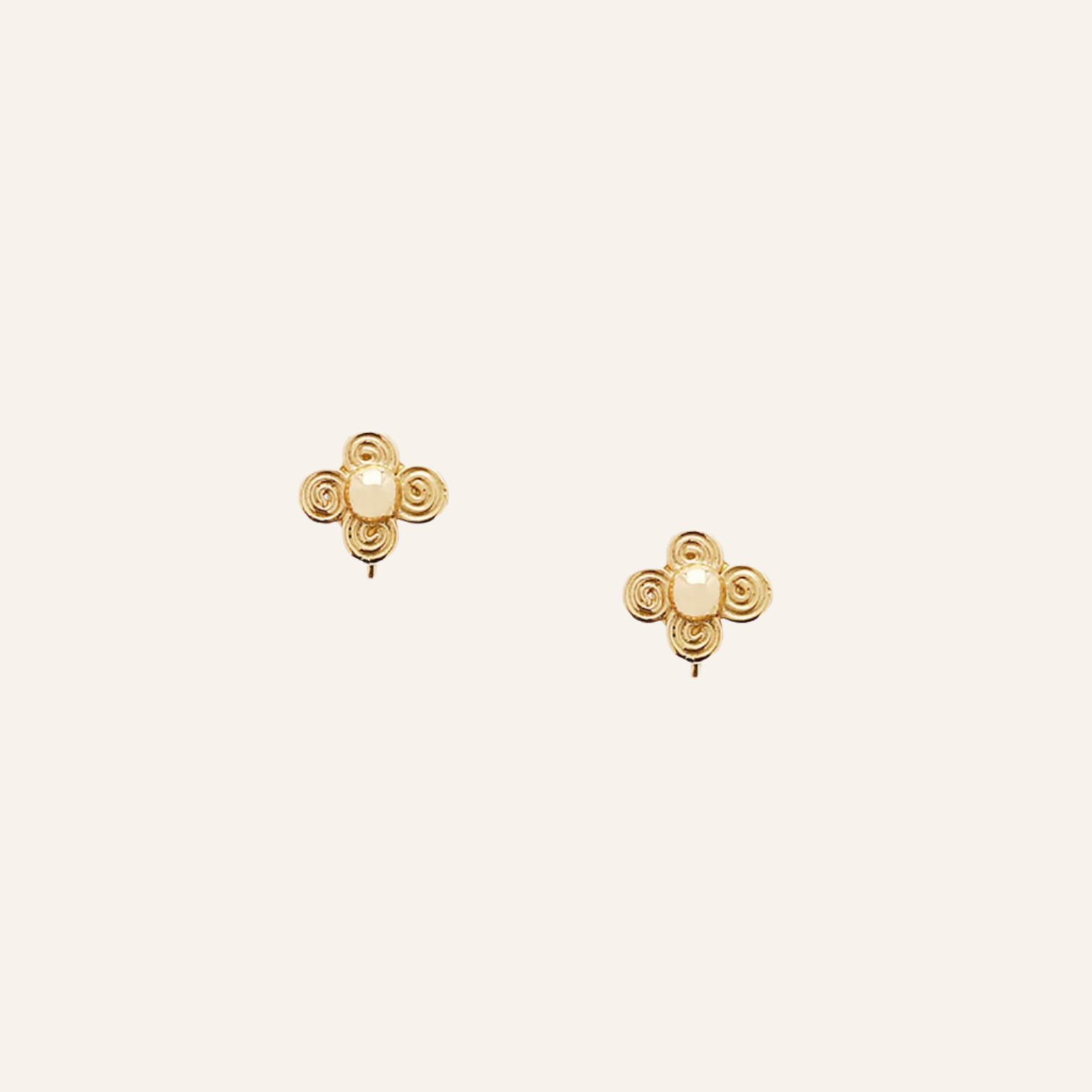 18K Micro Petal Earrings