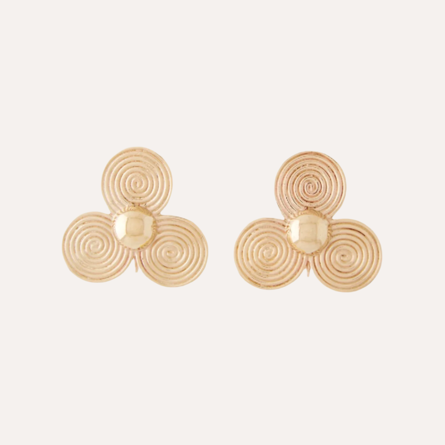 14K Large Petal Earrings