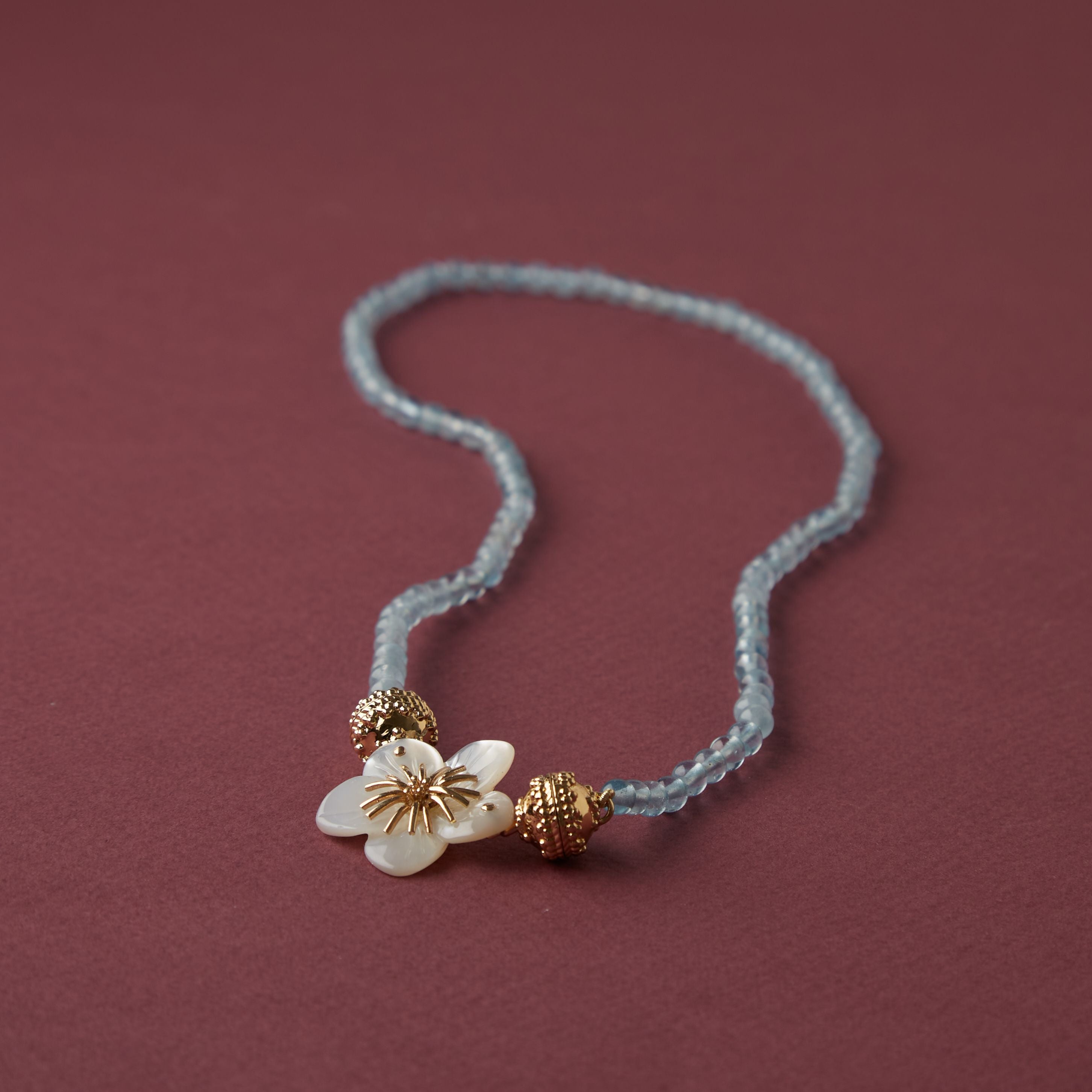 Victoire 4mm Aquamarine Mini Necklace