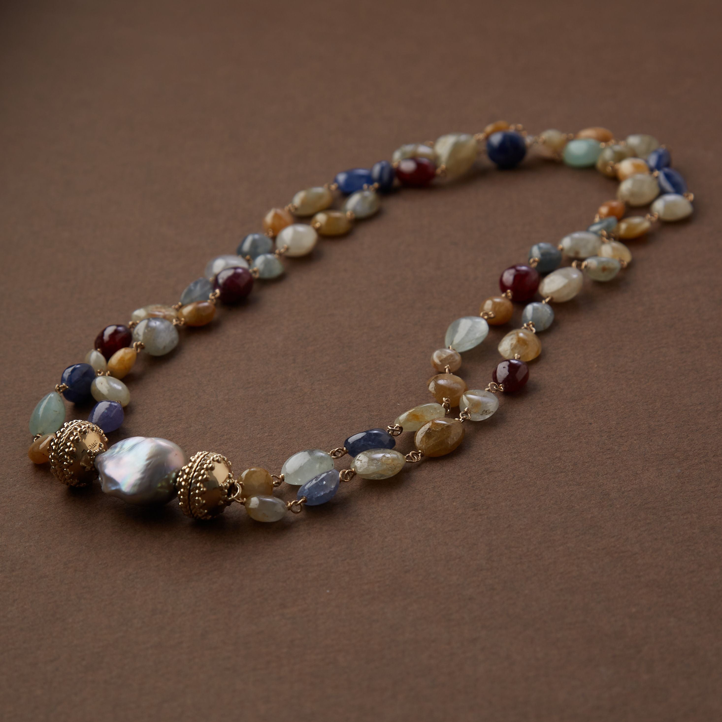 Caspian 'Serenity' Double-Strand Necklace