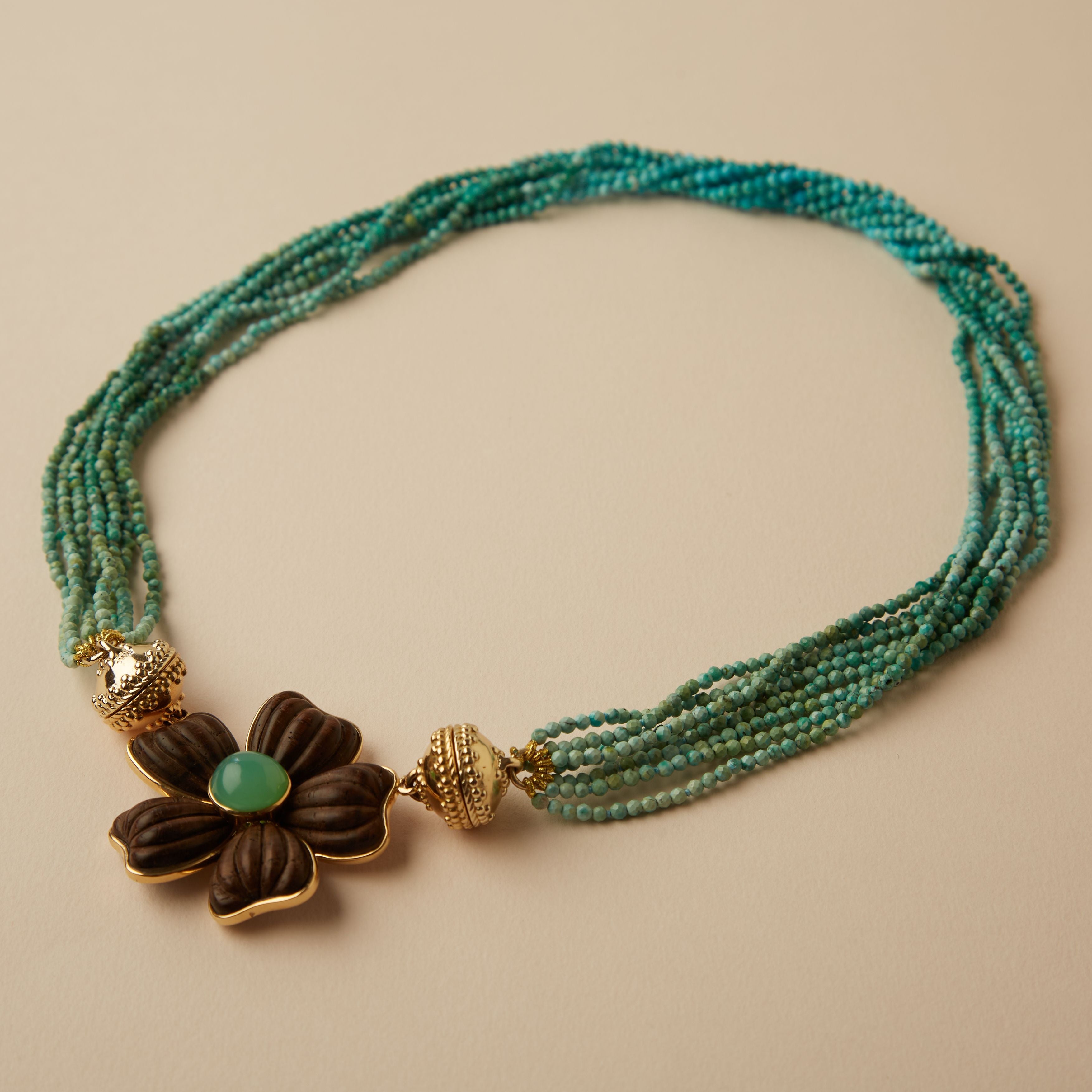 Michel Turquoise Multi-Strand Necklace