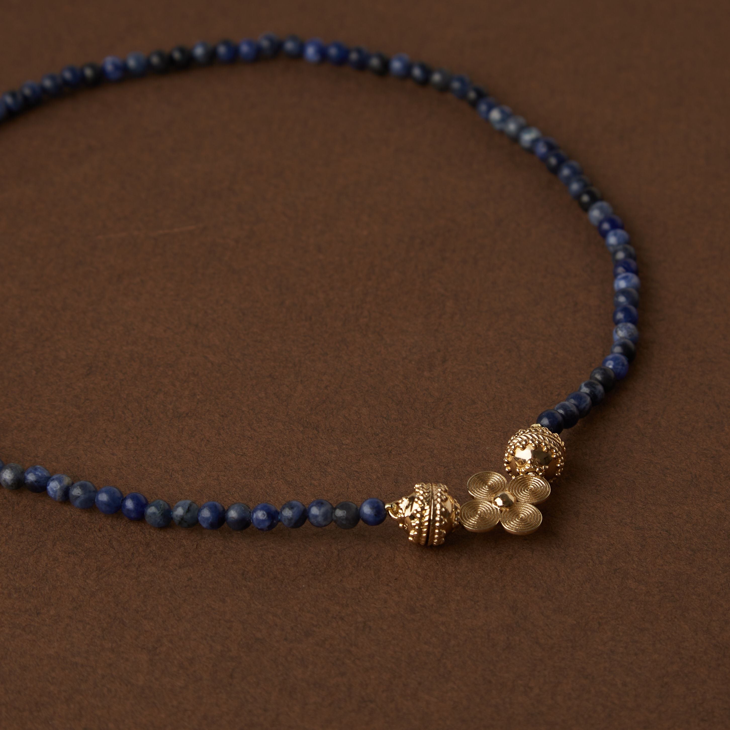 Victoire 4mm Sodalite Mini Necklace