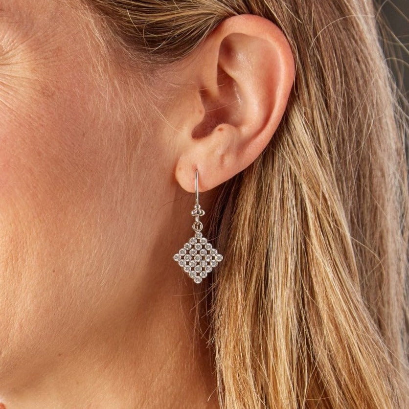 Small Bar Threader Silver Earrings - Studio Jewellery US