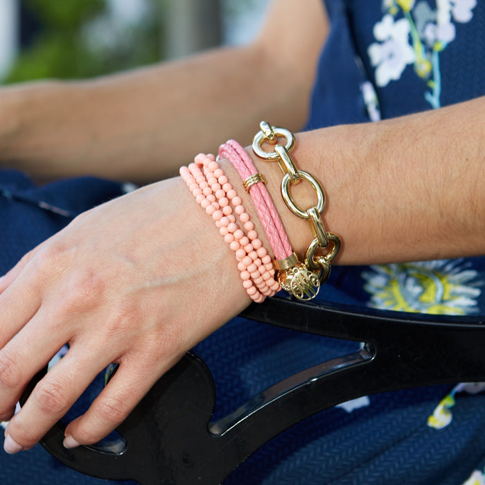 Braided Leather Stack Bracelet